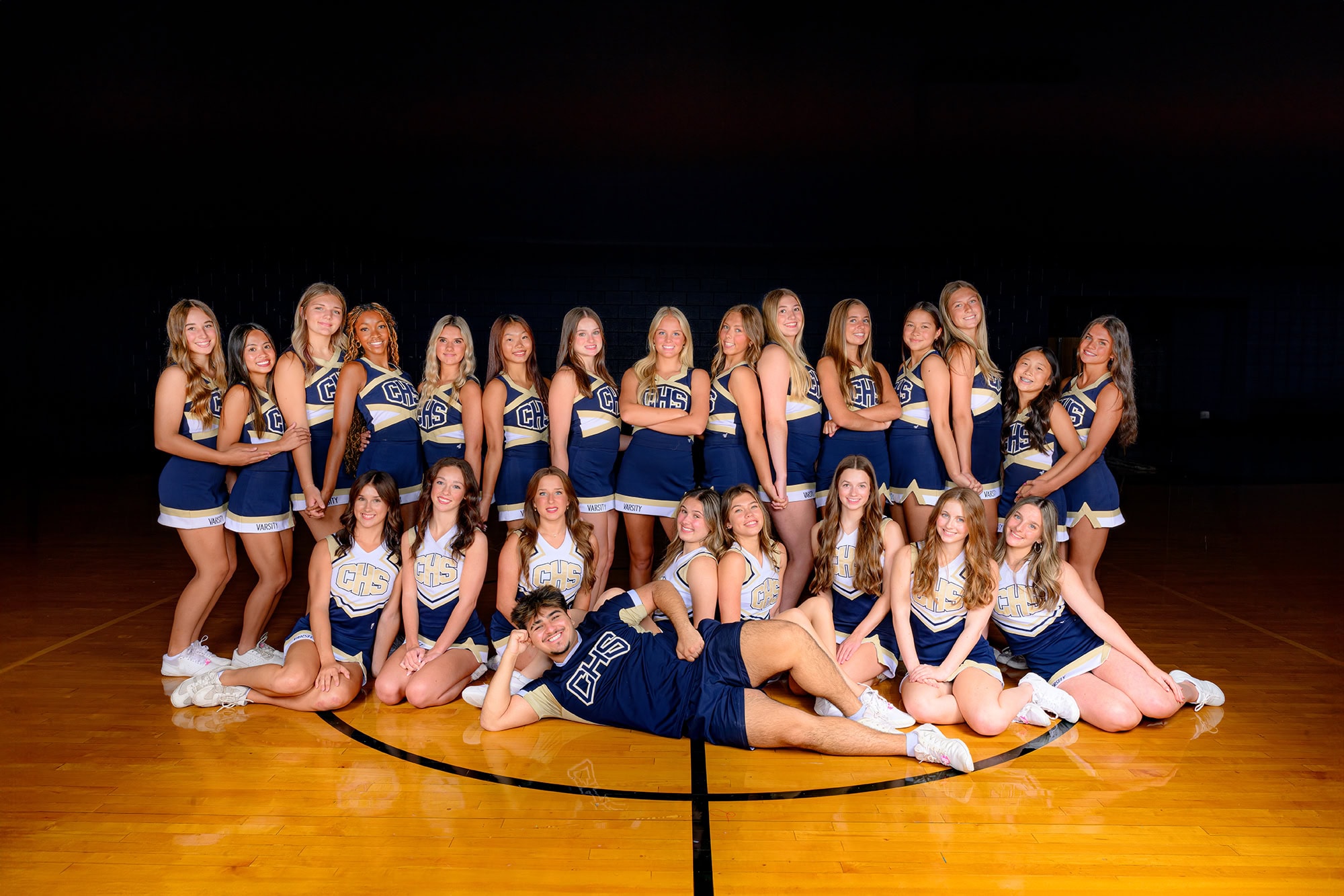 Cuthbertson High School varsity squad team photo on media day 