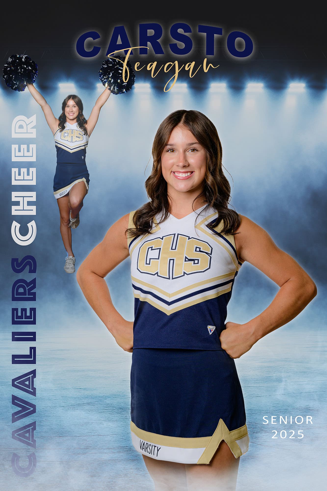 banner photo for senior for cuthbertson high school using media day photos