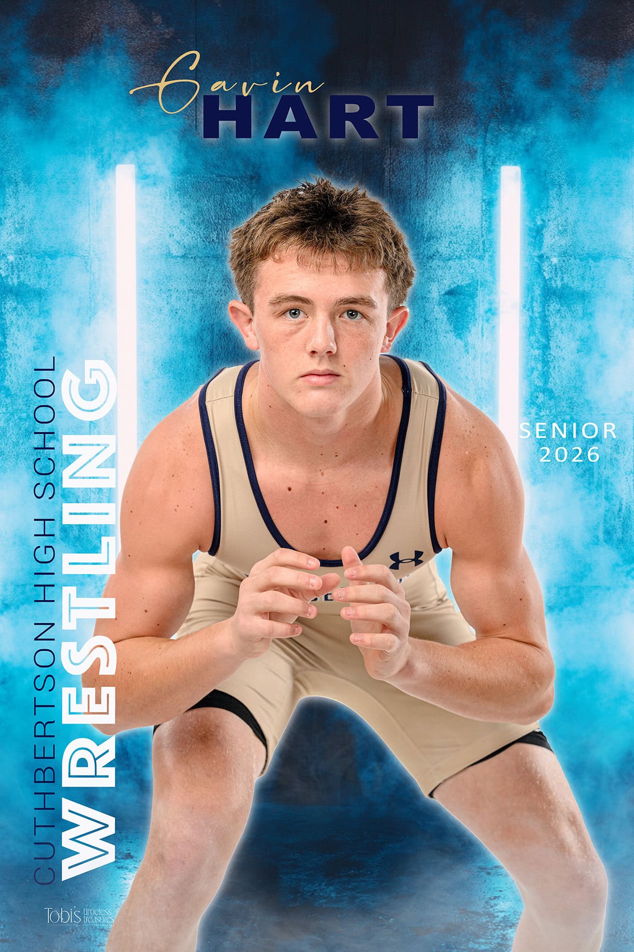 high school senior sports banner for charlotte athlete